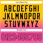 Custom Name Number Pullover Hoodie Sports Sweatshirt for Team - Personalized Yellow Pink Black Fade Fashion Design Personalized
