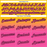 Custom Name Number Pullover Hoodie Sports Sweatshirt for Team - Personalized Yellow Pink Black Fade Fashion Design Personalized