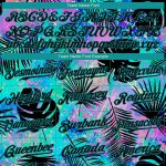 Teal Black 3D Pattern Hawaii Palm Leaves Custom Baseball Jersey with Personalized Name and Number Personalized Teal Black