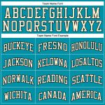 Custom Team Basketball Jersey with Personalized Name and Number, Teal Black Cream Authentic Throwback Design Personalized