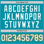 Custom Name Number Authentic Throwback Baseball Jersey - Personalized Teal Black-Gold Team Jersey Personalized Teal Black-Gold
