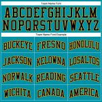 Custom Name and Number Personalized Teal Black-Gold Basketball Jersey - Authentic Throwback Team Apparel Personalized Teal