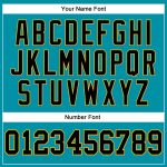 Custom Name and Number Personalized Teal Black-Gold Basketball Jersey - Authentic Throwback Team Apparel Personalized Teal