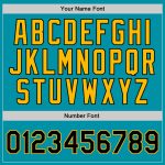 Personalized Teal Black Gold Basketball Jersey - Authentic Throwback Style Personalized Teal Black-Gold Authentic Throwback