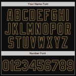 Custom Name Number Baseball Jersey - Personalized Teal Black Old Gold Split Fashion Team Gear Personalized Teal-Black Old