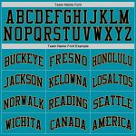 Custom Personalized Basketball Jersey with Name and Number - Teal Black and Old Gold Throwback Style Personalized Teal Black-Old