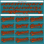 Custom Team Name Number Teal Black Orange Performance Golf Polo Shirt Personalized Teal Black-Orange Performance Vapor Golf