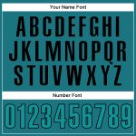 Custom Name and Number Teal Black Performance Golf Polo Shirt - Personalized Team Apparel Personalized Teal Black Performance