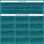 Custom Name and Number Teal Black Performance Golf Polo Shirt - Personalized Team Apparel Personalized Teal Black Performance