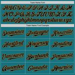 Custom Team Baseball Jersey with Personalized Name and Number, Teal and Black Pinstripe, Authentic Design Personalized Teal