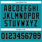 Custom Name Number Basketball Jersey Teal Black Pinstripe Authentic Team Apparel Personalized Teal Black Pinstripe Black-Old
