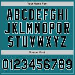 Personalized Teal Black Pinstripe Authentic Baseball Jersey - Customizable Team Gear Personalized Teal Black Pinstripe Black-White