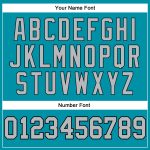 Custom Teal Black Pinstripe Gray Basketball Jersey with Personalized Name and Number - Authentic Team Gear Personalized Teal
