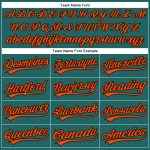 Custom Name and Number Authentic Baseball Jersey - Personalized Teal Black Pinstripe Design Personalized Teal Black Pinstripe