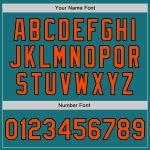 Custom Team Name and Number Unisex Softball Jersey - Teal Black Pinstripe Two-Button Design Personalized Teal Black Pinstripe