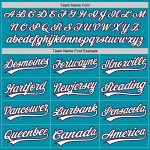 Custom Team Baseball Jersey - Personalized Teal Black Purple Throwback with Name and Number Personalized Teal Black-Purple