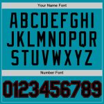 Customizable Teal Black-Red Authentic Throwback Baseball Jersey with Name and Number - Personalized Team Gear Personalized