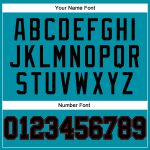 Custom Basketball Jersey with Team Name and Number - Personalized Teal Black-Red Authentic Throwback Style Personalized Teal