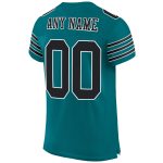 Custom Teal Black White Mesh Authentic Football Jersey - Personalized Sports Apparel Personalized Teal Black-White Mesh Authentic