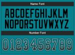Custom Teal Black White Mesh Football Jersey with Personalized Name and Number - Drift Fashion Team Apparel Personalized