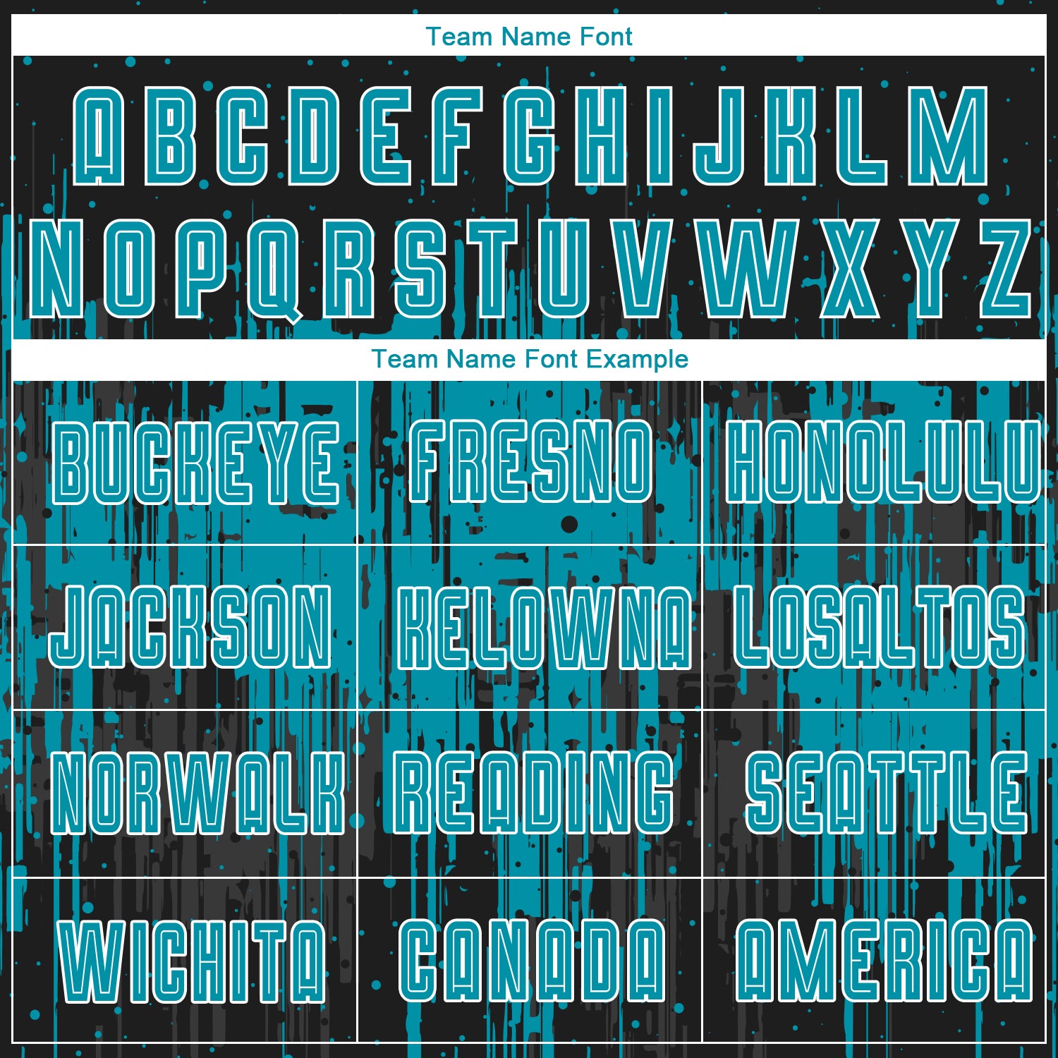 Personalized Teal Black-White Sublimation Soccer Uniform Jersey Personalized Teal Black White Soccer Jersey Uniform - Custom Sublimation Design Personalized Teal Black-White Sublimation - Image 4