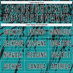 Custom Soccer Jersey with Personalized Name and Number, Teal Black-White Sublimation Uniform Personalized Teal Black-White