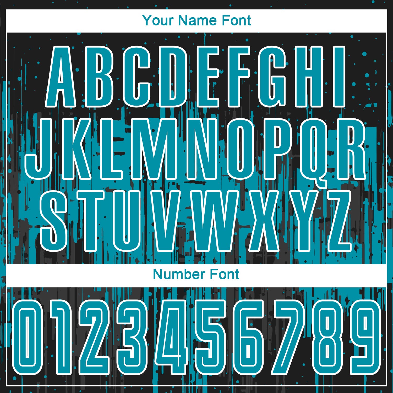 Personalized Teal Black-White Sublimation Soccer Uniform Jersey Personalized Teal Black White Soccer Jersey Uniform - Custom Sublimation Design Personalized Teal Black-White Sublimation - Image 5