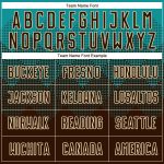 Custom Soccer Uniform Jersey with Personalized Name and Number - Teal Brown-Cream Sublimation Design Personalized Teal Brown-Cream