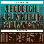 Custom Soccer Uniform Jersey with Personalized Name and Number - Teal Brown-Cream Sublimation Design Personalized Teal Brown-Cream