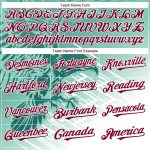 Custom Eagle Baseball Jersey with 3D Teal & Crimson-White Pattern, Personalized Name and Number Personalized Teal Crimson-White