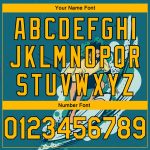 Custom Name and Number Beach Surfing Basketball Jersey - Personalized Teal Gold-Black 3D Pattern Team Design Personalized