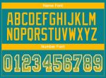 Custom Name Number Football Jersey - Teal Gold-White Drift Fashion Mesh, Personalized Team Apparel Personalized Teal Gold-White