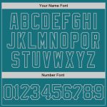 Custom Name and Number Baseball Jersey, Abstract Teal Gray 3D Splatter Grunge Art Design, Personalized Team Apparel Personalized