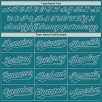 Custom Name and Number Personalized Baseball Jersey with Teal Gray 3D Pattern Curve Lines Design Personalized Teal Gray 3D