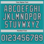 Custom Name and Number Baseball Jersey with Teal Gray-Black 3D Twinkle Star Gradient Design - Personalized Team Apparel Personalized