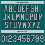 Custom Name Number Baseball Jersey - Personalized Teal Gray Black Sleeveless Team Jersey Personalized Teal Gray-Black Authentic