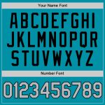 Custom Name Number Baseball Jersey - Personalized Authentic Teal Gray Black Throwback Style Personalized Teal Gray-Black
