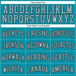 Custom Personalized Basketball Jersey - Teal Gray Black Authentic Throwback with Team Name & Number Personalized Teal Gray-Black