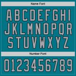 Custom Teal Gray Black Hockey Jersey - Personalized Unique Sports Apparel Personalized Teal Gray-Black Hockey Jersey