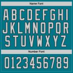 Custom Hockey Jersey with Personalized Name and Number - Teal Gray Black Personalized Teal Gray-Black Hockey Jersey Team