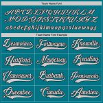 Custom Hockey Jersey with Personalized Name and Number - Teal Gray Black Personalized Teal Gray-Black Hockey Jersey Team