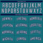 Personalized Teal Gray Navy Baseball Jersey - Custom Authentic Mens Apparel Personalized Teal Gray-Navy Authentic Baseball