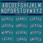 Custom Authentic Baseball Jersey with Personalized Name & Number - Teal Gray Navy Personalized Teal Gray-Navy Authentic Baseball
