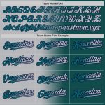 Custom Name and Number Baseball Jersey - Personalized Teal Gray-Navy Authentic Gradient Fashion Jersey Personalized Teal