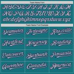 Custom Team Baseball Jersey with Personalized Name and Number, Teal Gray Navy Raglan Sleeves Personalized Teal Gray-Navy