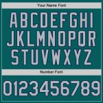 Custom Personalized Team Baseball Jersey - Authentically Made, Sleeveless in Teal Gray and Navy, Name & Number Option Available