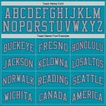 Custom Name and Number Basketball Jersey - Personalized Teal Gray-Navy Authentic Throwback Style Personalized Teal Gray-Navy