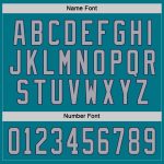 Custom Team Hockey Jersey with Personalized Name and Number - Teal Gray Navy Personalized Teal Gray-Navy Hockey Jersey Team