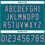 Custom Team Football Jersey with Personalized Name & Number - Teal Gray-Navy Mesh Authentic Design Personalized Teal Gray-Navy