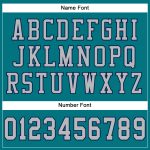 Personalized Teal Gray Navy Mesh Football Jersey - Custom Authentic Design Personalized Teal Gray-Navy Mesh Authentic Football
